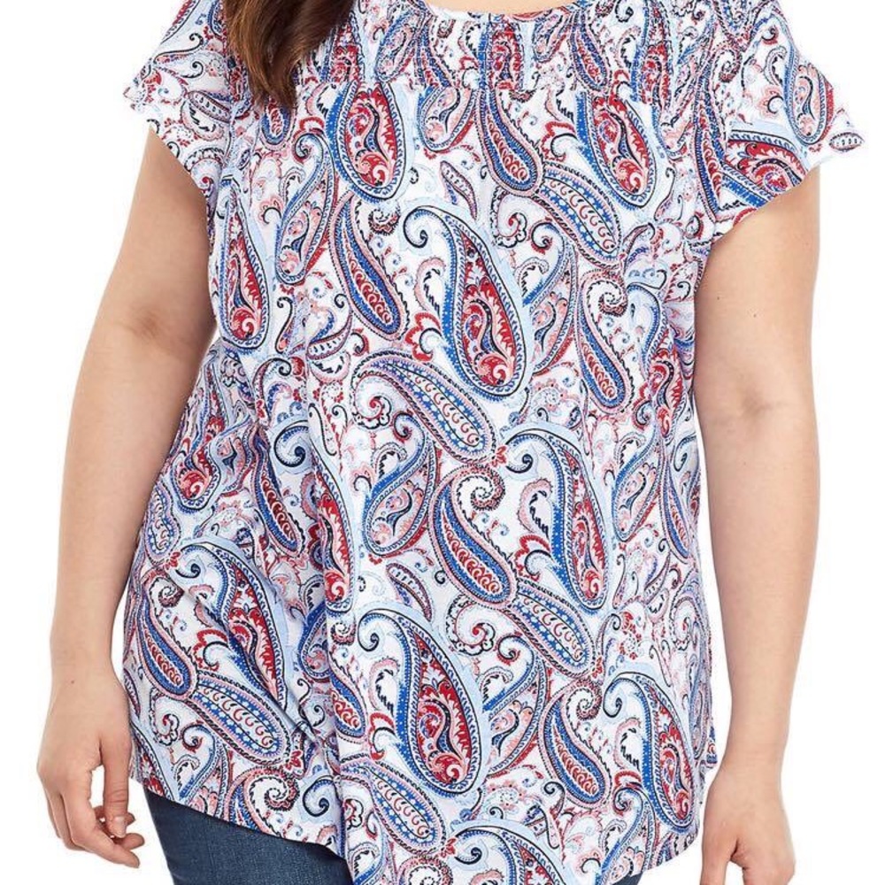 Paisley pattern top
